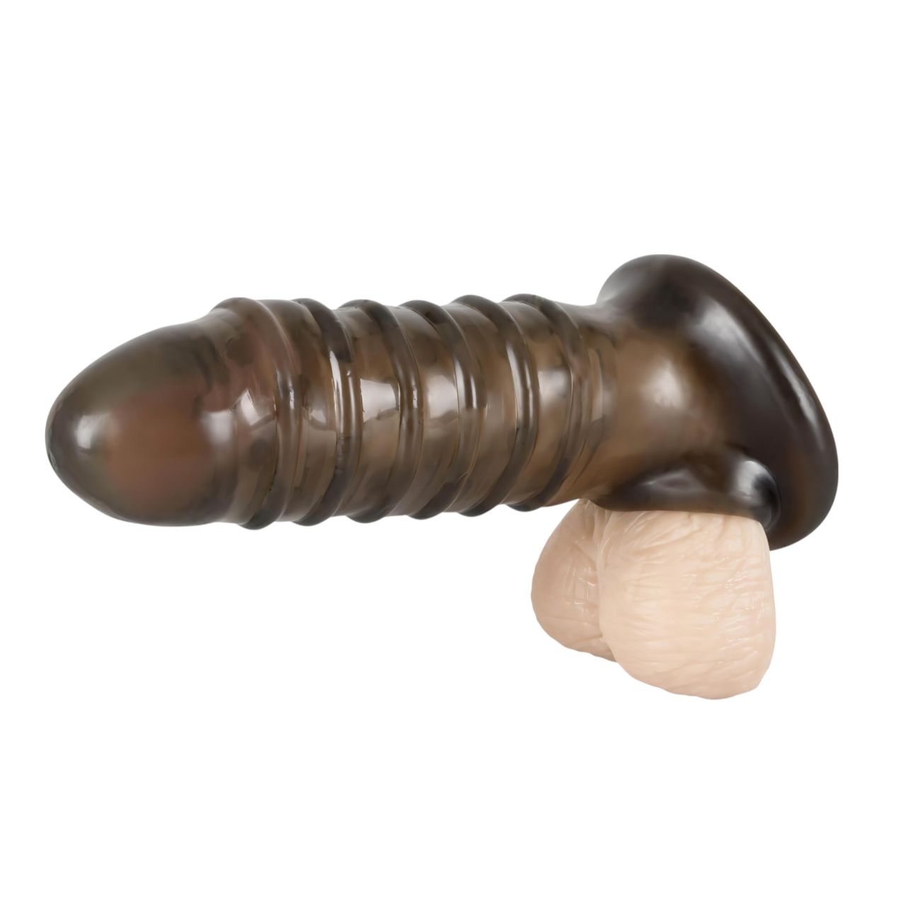 Rebel - bordázott péniszköpeny (szürke) Rebel - bordázott péniszköpeny (szürke)