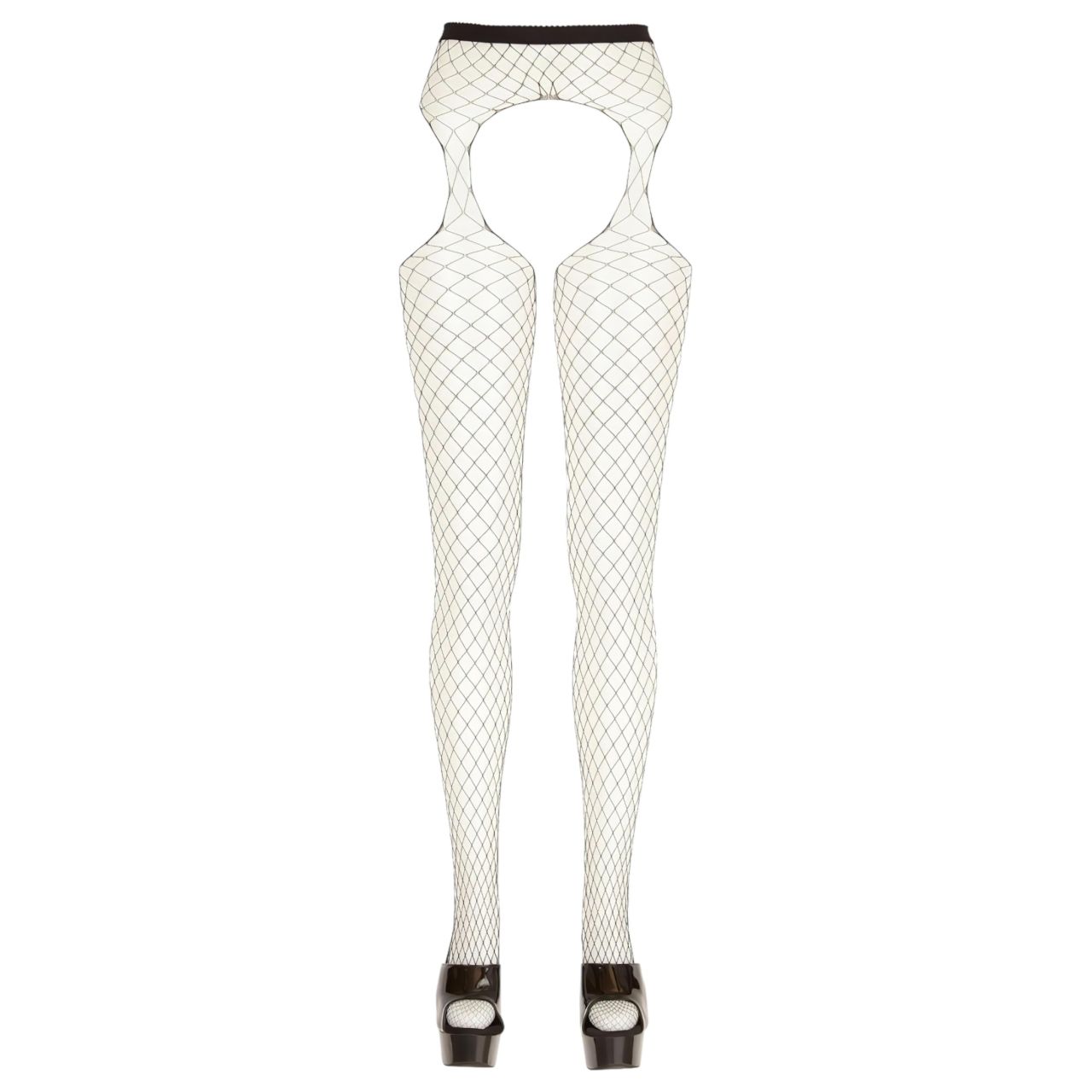 Cottelli - nyitott, nagyszemű necc harisnya - fekete (S-L) Cottelli - nyitott, nagyszemű necc harisnya - fekete (S-L)