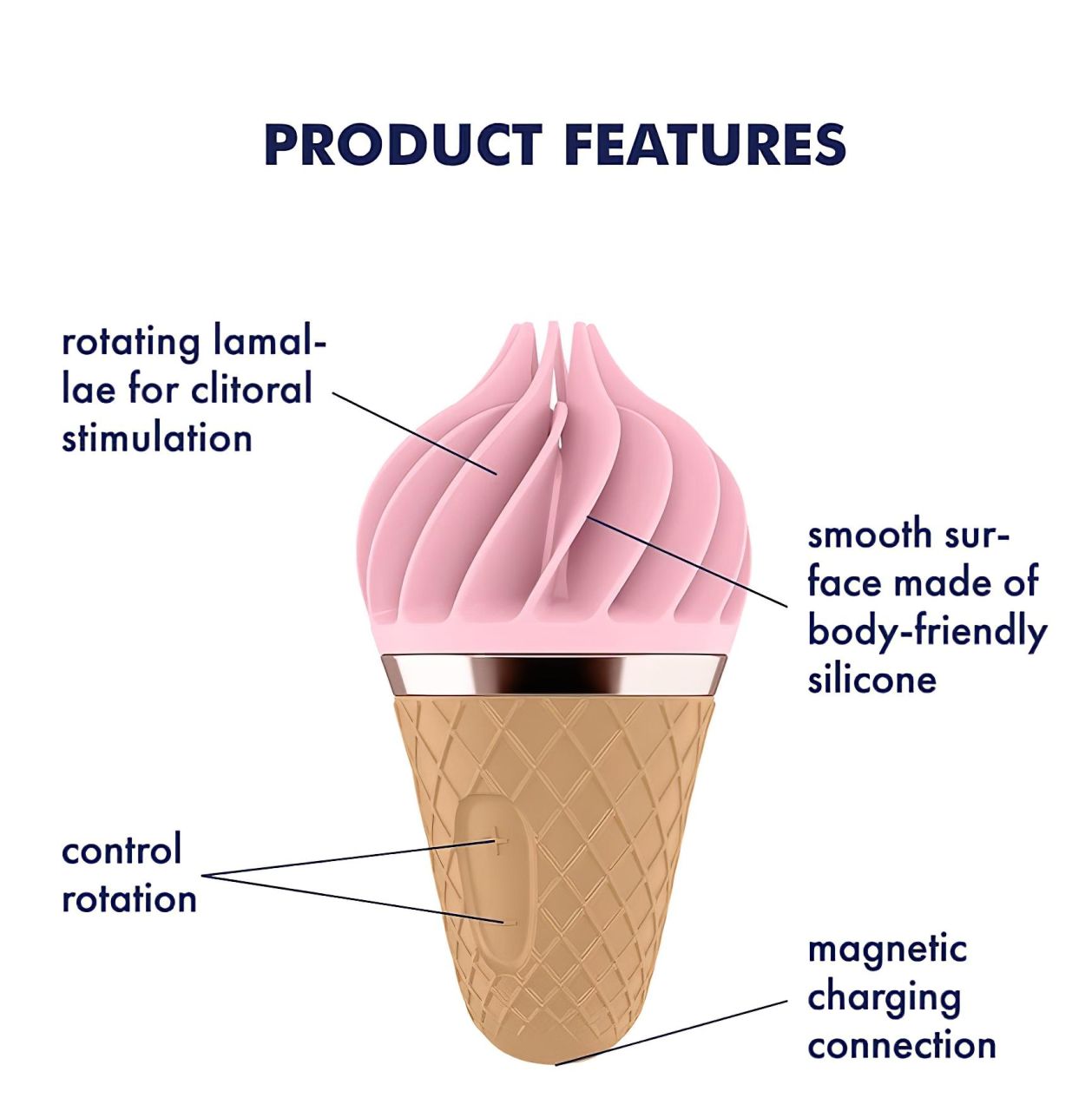 Satisfyer Sweet Treat - akkus, forgó csikló vibrátor (pink-barna) Satisfyer Sweet Treat - akkus, forgó csikló vibrátor (pink-barna)