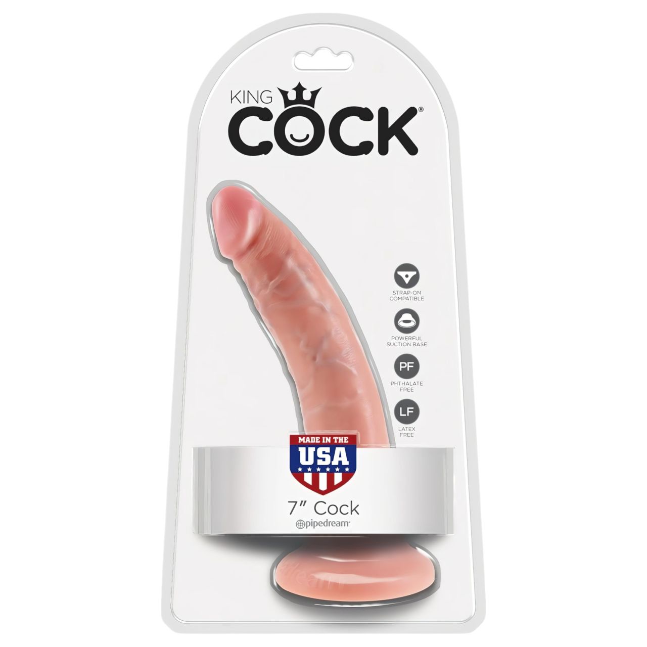 King Cock 7 dildó (18 cm) - natúr King Cock 7 dildó (18 cm) - natúr