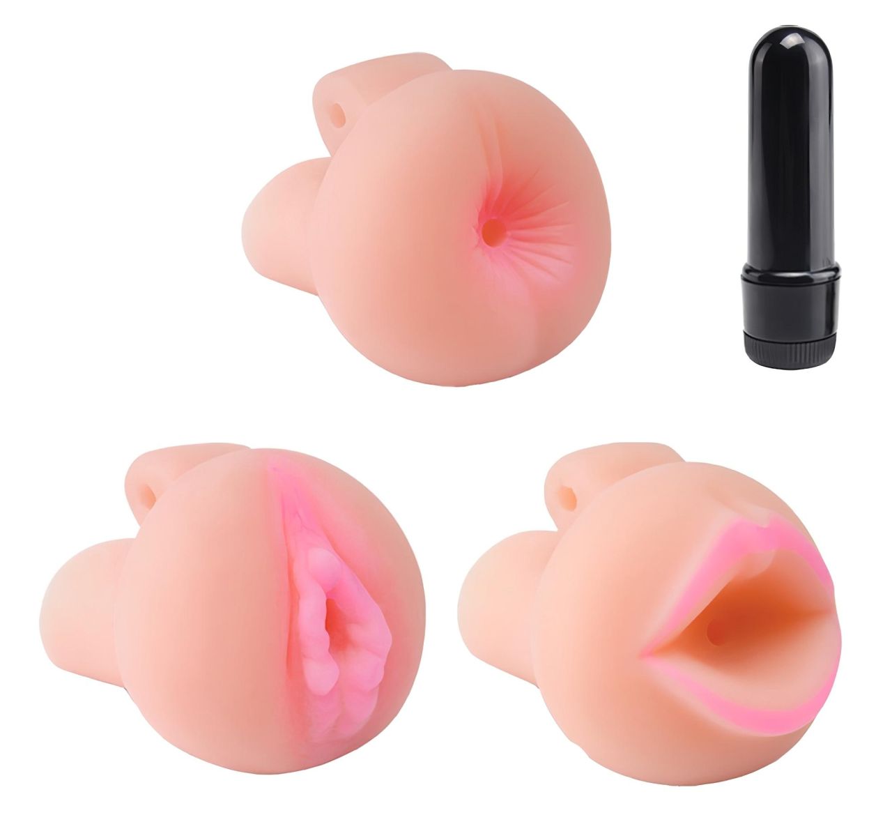 Pipedream Travel Trio - vibrációs pénisz pumpa szett (fekete)