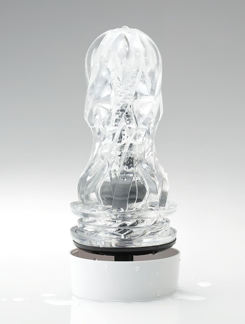 TENGA Aero - szuper szívó száj maszturbátor (fehér-ezüst) TENGA Aero - szuper szívó száj maszturbátor (fehér-ezüst)