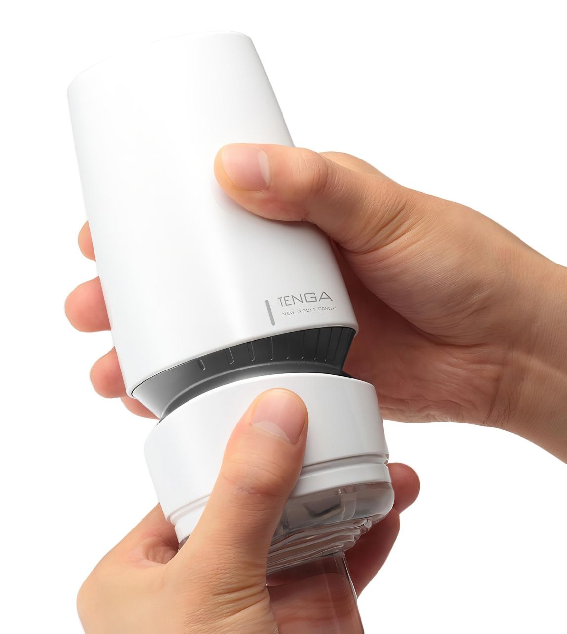 TENGA Aero - szuper szívó száj maszturbátor (fehér-ezüst) TENGA Aero - szuper szívó száj maszturbátor (fehér-ezüst)