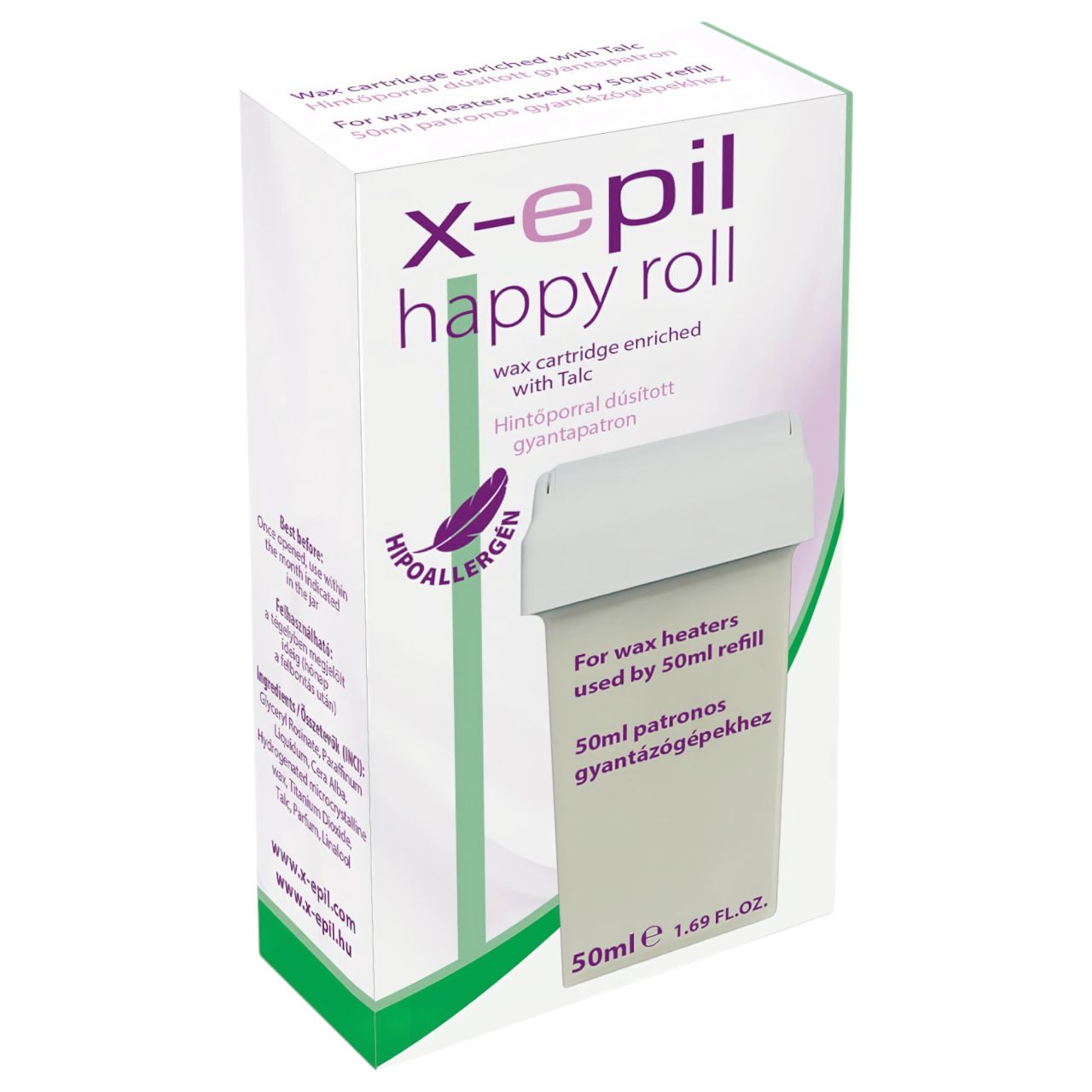 X-Epil Happy Roll - gyanta patron (50ml) - hipoallergén X-Epil Happy Roll - gyanta patron (50ml) - hipoallergén