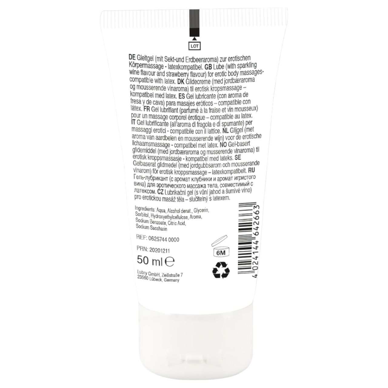 Lick it! - 2in1 ehető síkosító - pezsgő-eper (50ml) Lick it! - 2in1 ehető síkosító - pezsgő-eper (50ml)