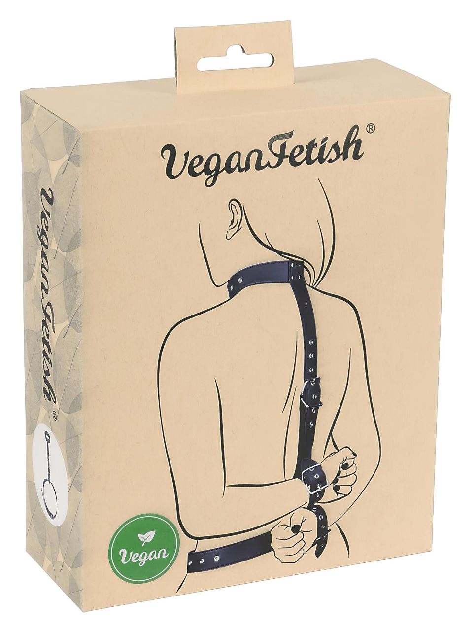Vegan Fetish - kezeket hátra kötöző szett (fekete) Vegan Fetish - kezeket hátra kötöző szett (fekete)