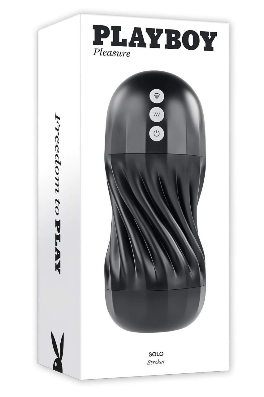 Playboy Solo Stroker - akkus szívó maszturbátor (fekete) Playboy Solo Stroker - akkus szívó maszturbátor (fekete)