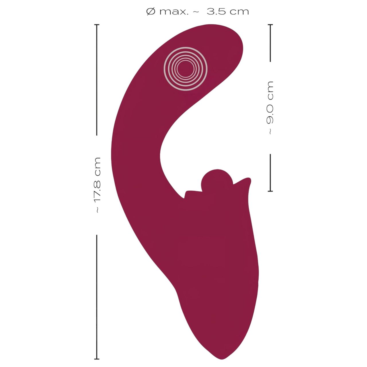 Javida - 3in1 nyelves vibrátor (piros) Javida - 3in1 nyelves vibrátor (piros)