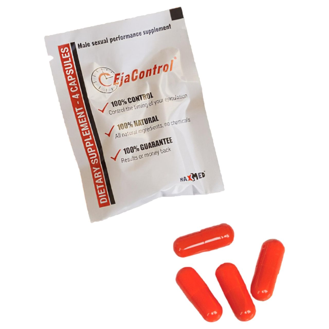 EjaControl - késleltető hatású étrend kiegészítő kapszula (4db) EjaControl - késleltető hatású étrend kiegészítő kapszula (4db)