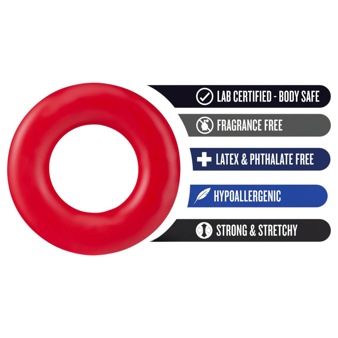 Stay Hard - péniszgyűrű szett (piros) Stay Hard - péniszgyűrű szett (piros)