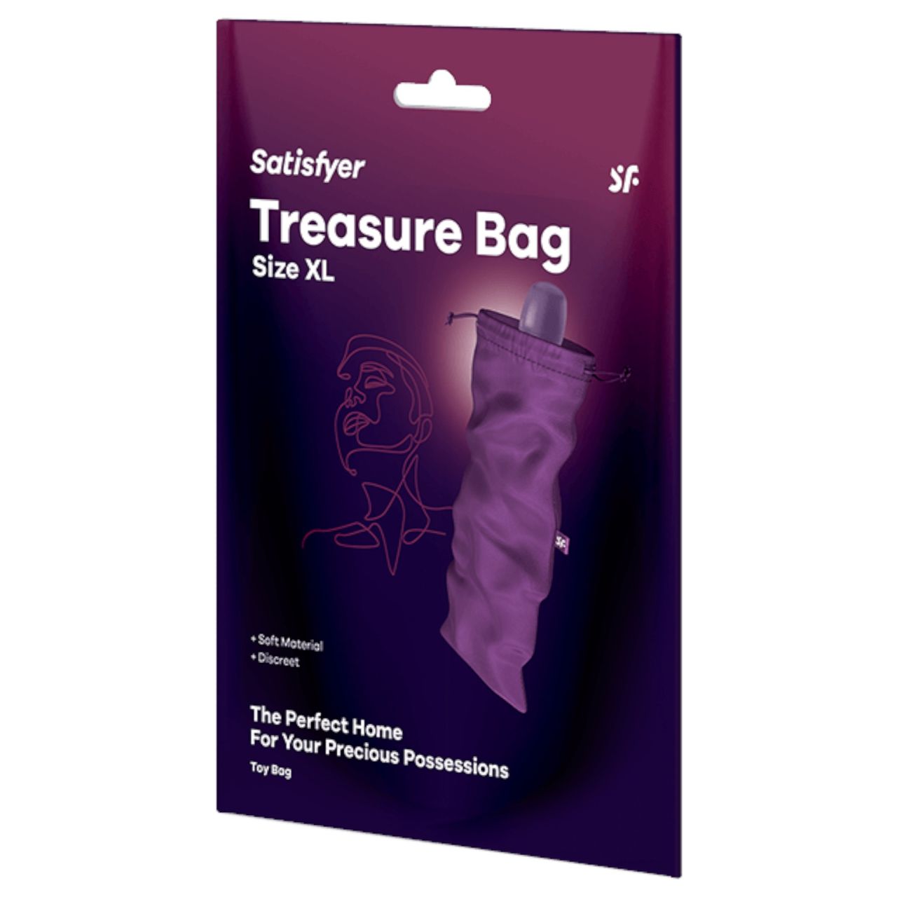 Satisfyer Treasure Bag XL - diszkrét tároló táska - extra nagy (lila) Satisfyer Treasure Bag XL - diszkrét tároló táska - extra nagy (lila)