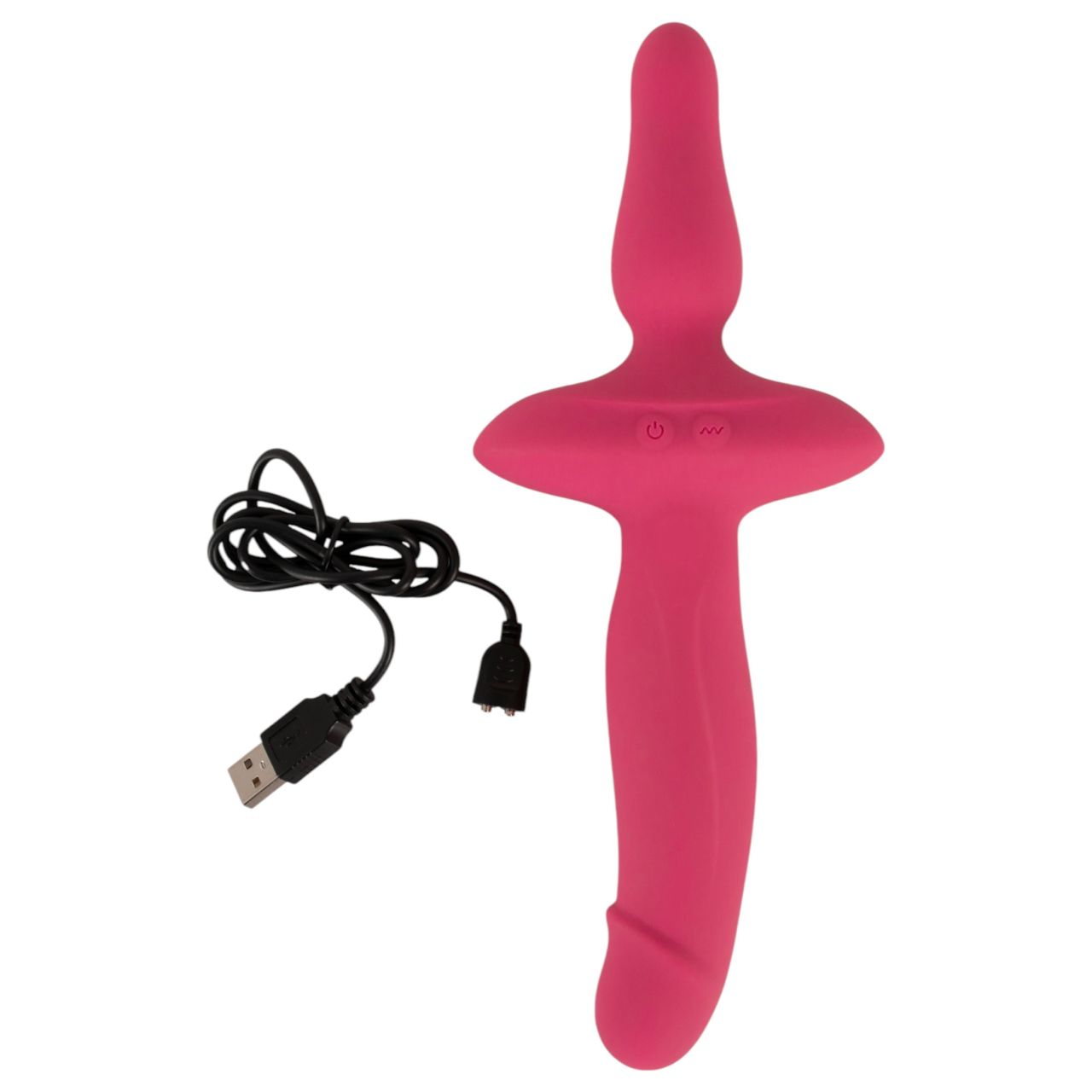 Couples Choice - 2in1 vibrátor és anál plug (pink) Couples Choice - 2in1 vibrátor és anál plug (pink)