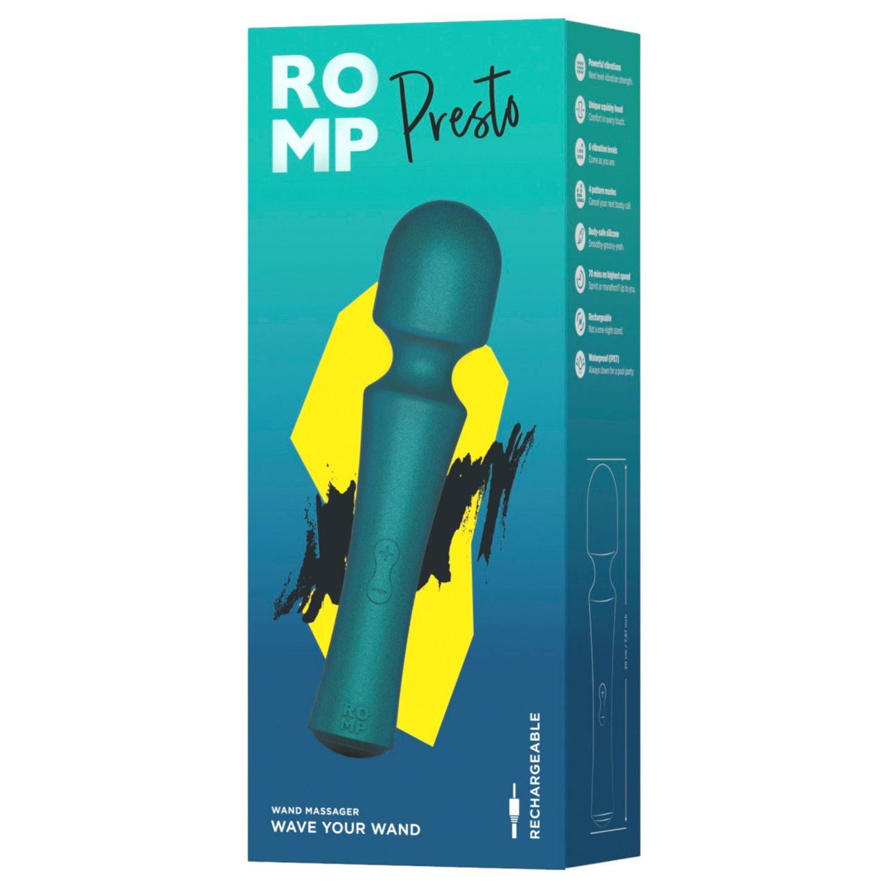 ROMP Presto - masszírozó vibrátor (zöld) ROMP Presto - masszírozó vibrátor (zöld)