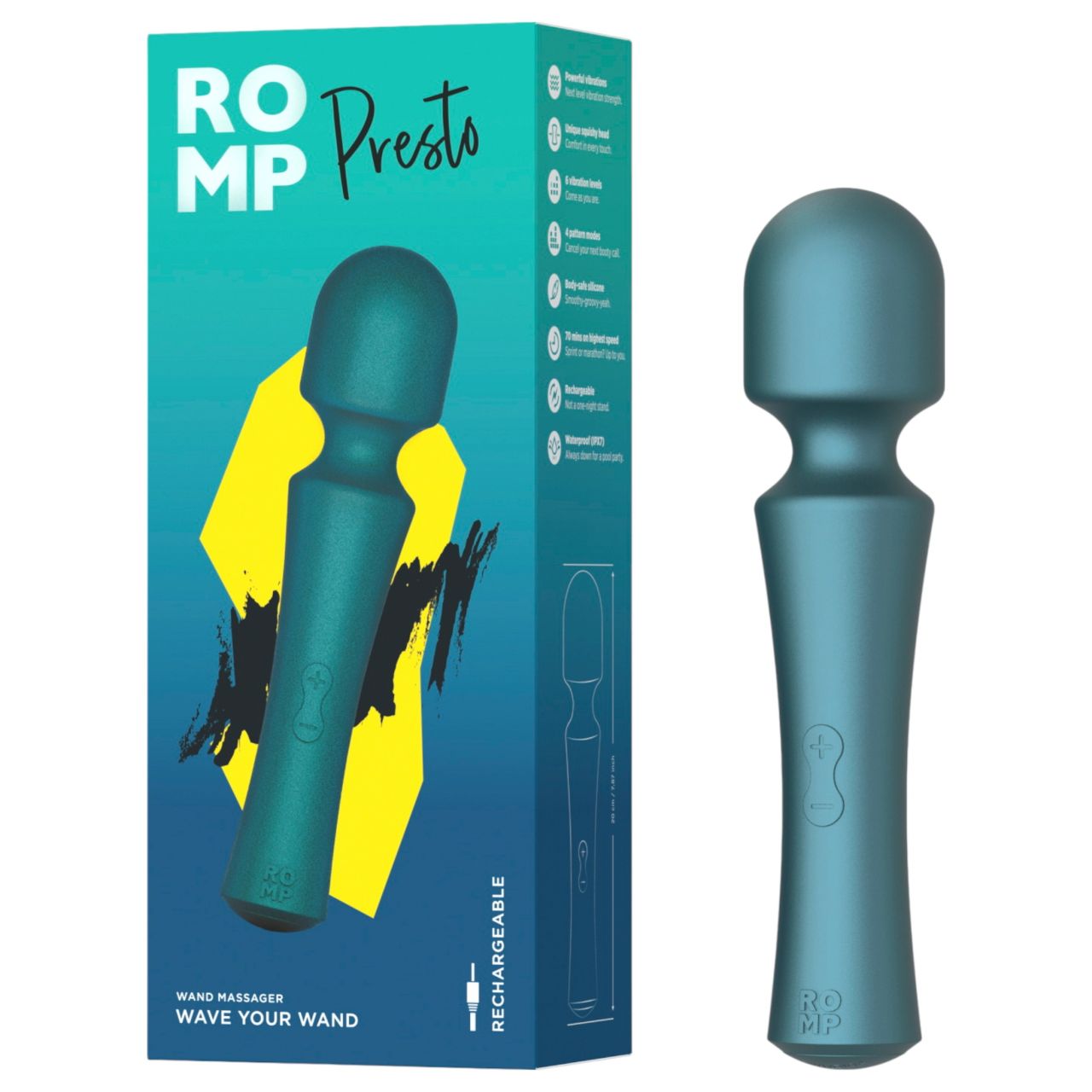 ROMP Presto - masszírozó vibrátor (zöld) ROMP Presto - masszírozó vibrátor (zöld)
