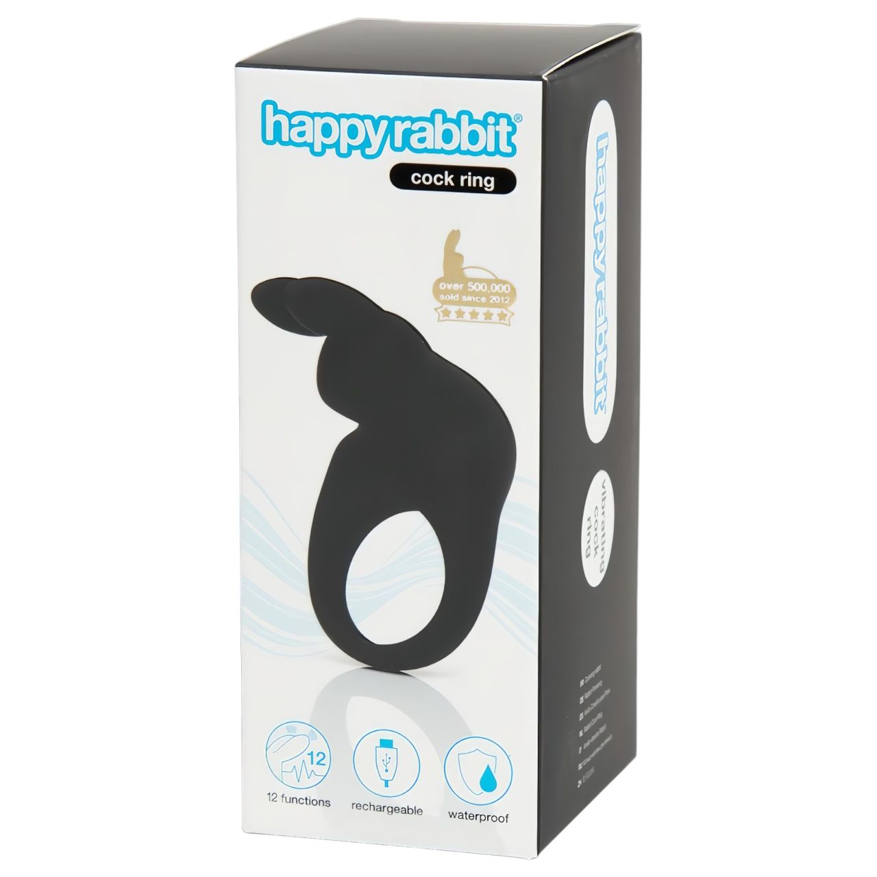 Happyrabbit Cock - akkus vibrációs péniszgyűrű (fekete) Happyrabbit Cock - akkus vibrációs péniszgyűrű (fekete)