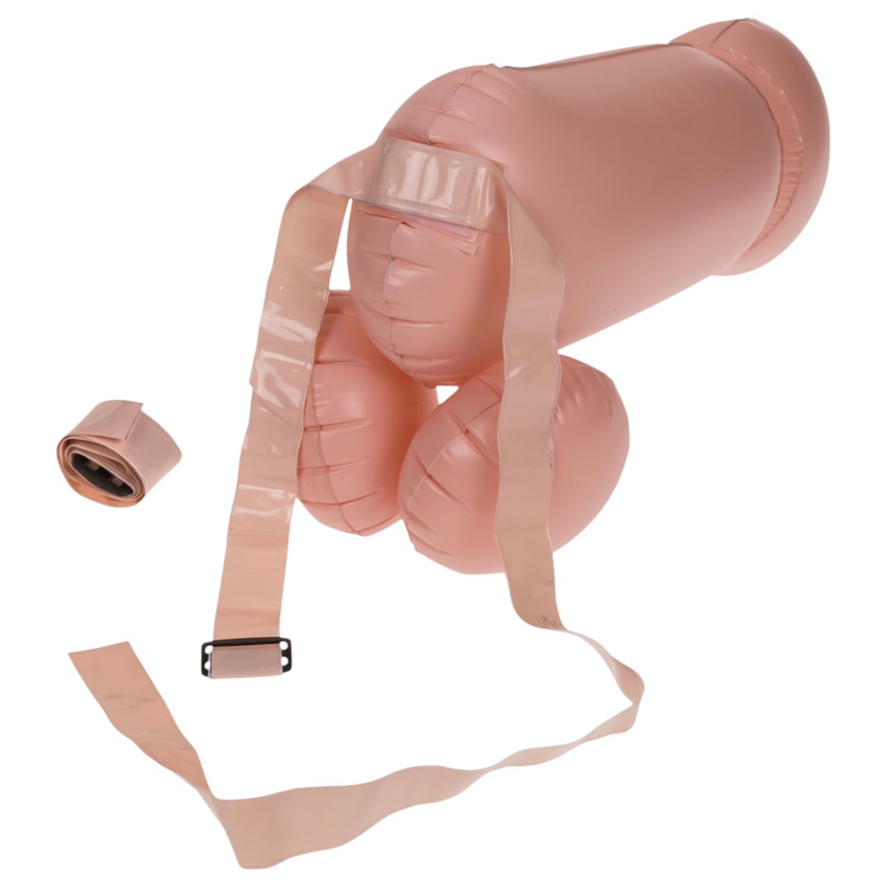 Cock Fighting - felfújható felcsatolható pénisz (natúr) Cock Fighting - felfújható felcsatolható pénisz (natúr)