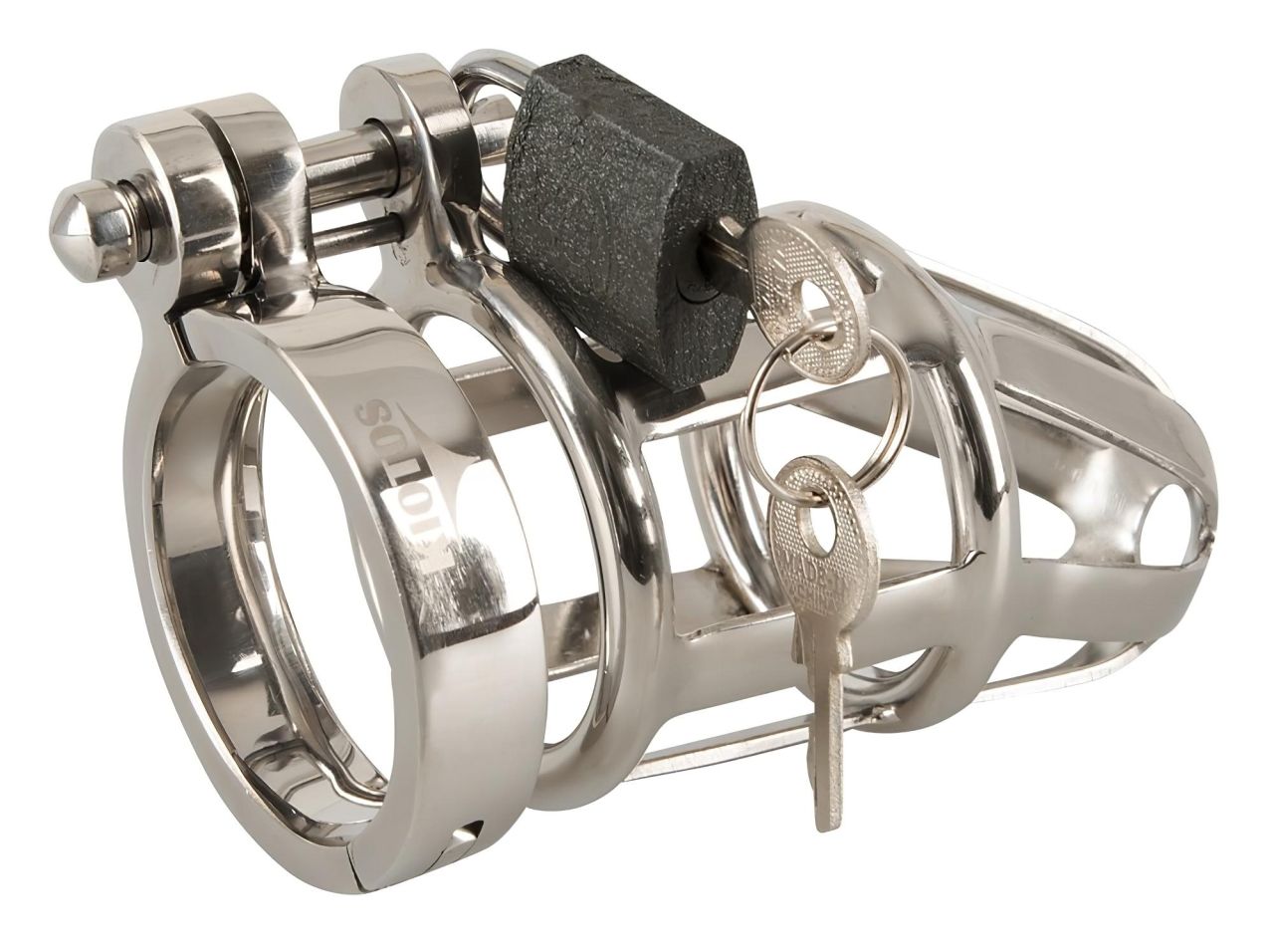 You2Toys - Chastity Cage - fém pénisz ketrec, lakattal You2Toys - Chastity Cage - fém pénisz ketrec, lakattal