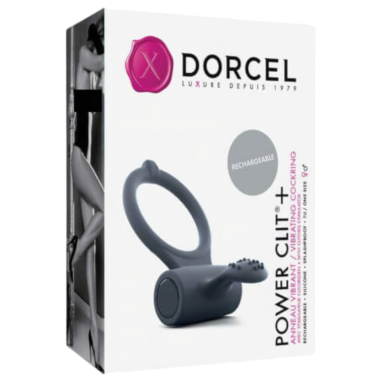 Dorcel Power Clit Plus - akkus, vibrációs péniszgyűrű (fekete) Dorcel Power Clit Plus - akkus, vibrációs péniszgyűrű (fekete)