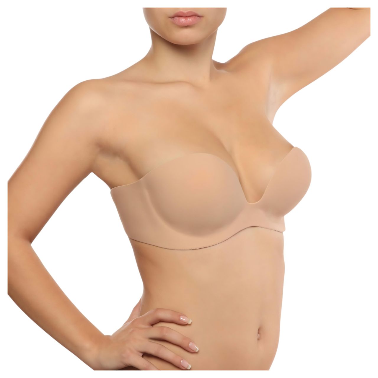 Bye Bra Gala C - rejtett Push-up melltartó (nude) Bye Bra Gala C - rejtett Push-up melltartó (nude)