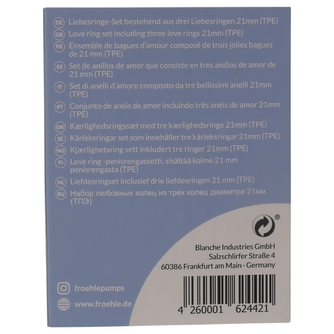 Fröhle LR002 (2,1cm) - orvosi péniszgyűrű szett (3db) Fröhle LR002 (2,1cm) - orvosi péniszgyűrű szett (3db)
