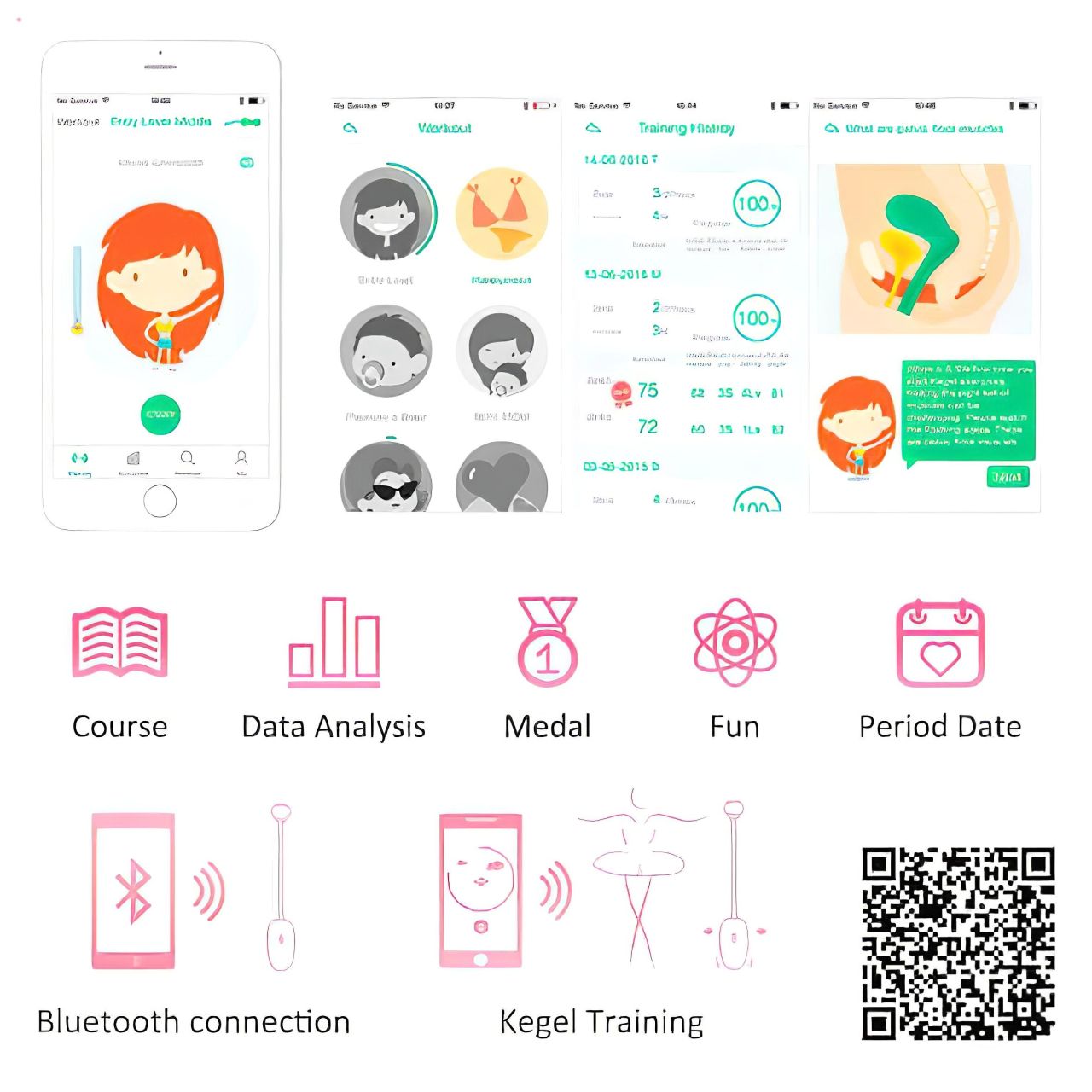 Magic Motion Kegel Coach - vibrációs gésagolyó (pink) Magic Motion Kegel Coach - vibrációs gésagolyó (pink)