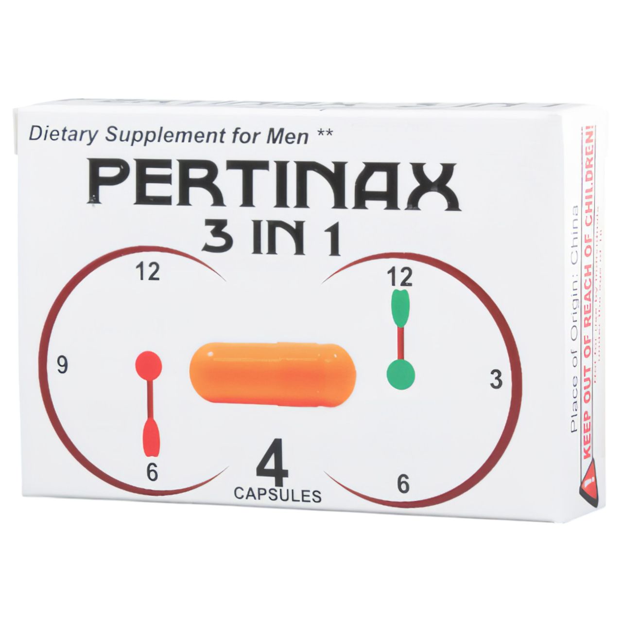 Pertinax 3in1 Plus - étrend kiegészítő kapszula férfiaknak (4db) Pertinax 3in1 Plus - étrend kiegészítő kapszula férfiaknak (4db)