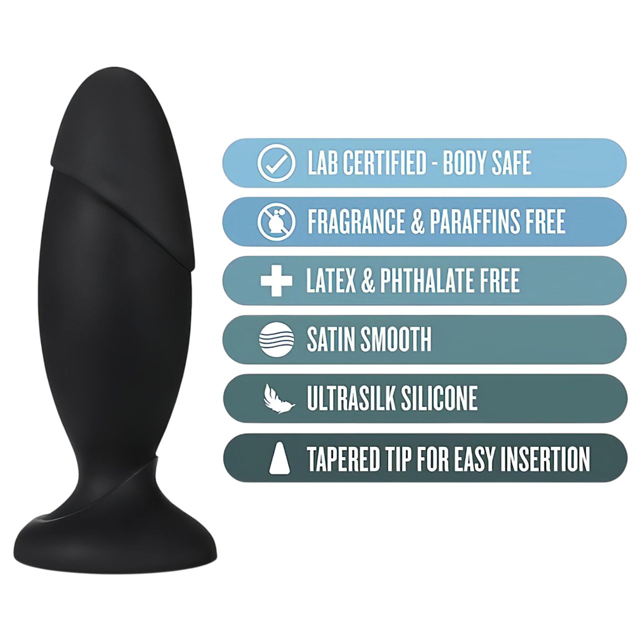 Anal Adventures Platinum Rocket - nagy anál plug (fekete) Anal Adventures Platinum Rocket - nagy anál plug (fekete)