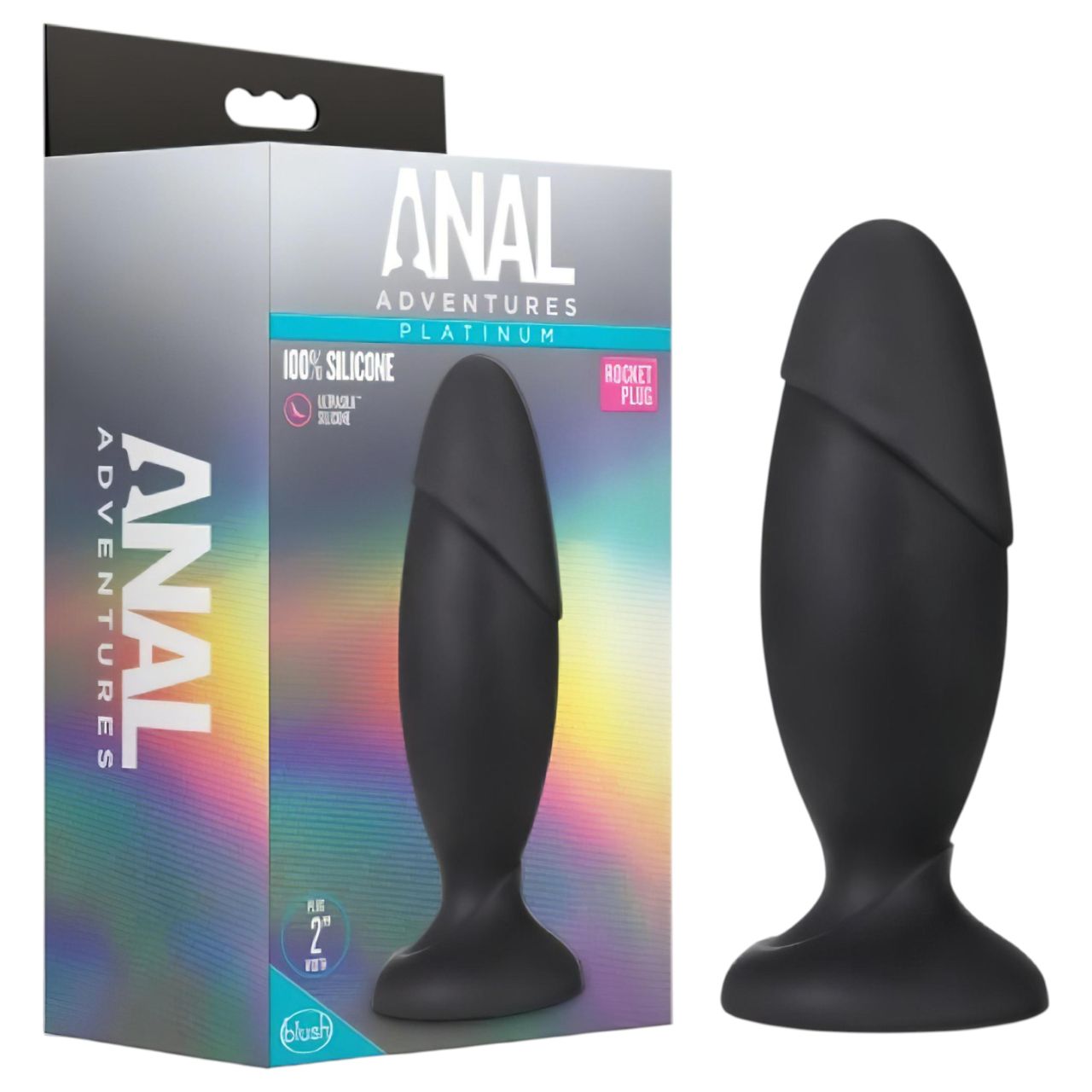 Anal Adventures Platinum Rocket - nagy anál plug (fekete) Anal Adventures Platinum Rocket - nagy anál plug (fekete)