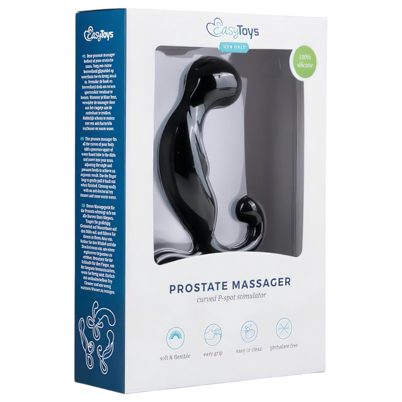 EasyToys Prostate Massager - prosztata dildó (fekete) EasyToys Prostate Massager - prosztata dildó (fekete)