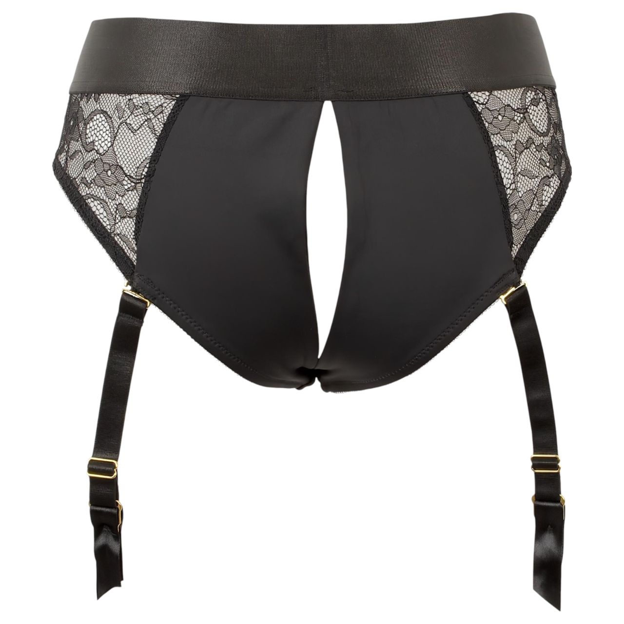 You2Toys - felcsatolható dildó alsóval (fekete) You2Toys - felcsatolható dildó alsóval (fekete)