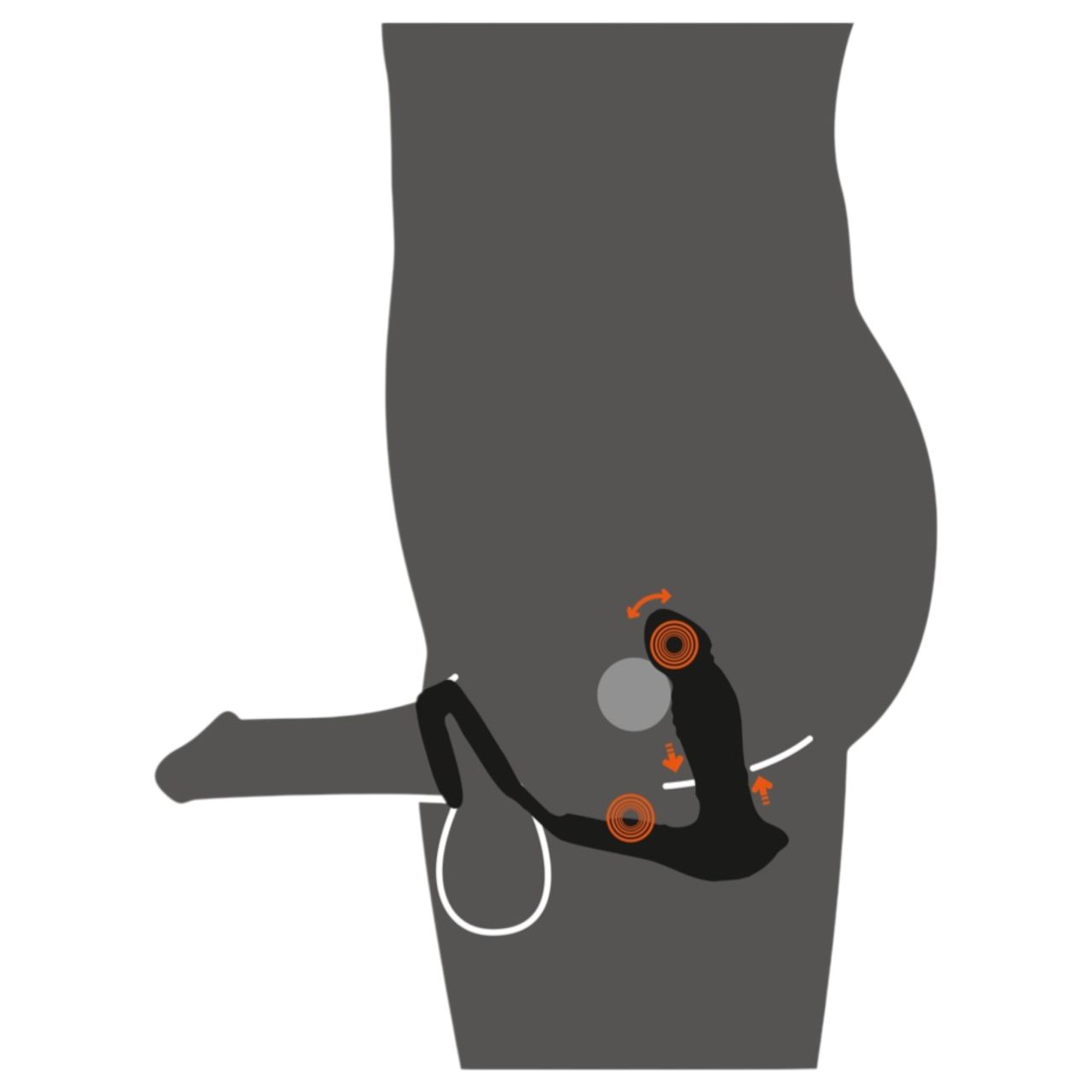 Rebel - lökő prosztatavibrátor (fekete) Rebel - lökő prosztatavibrátor (fekete)