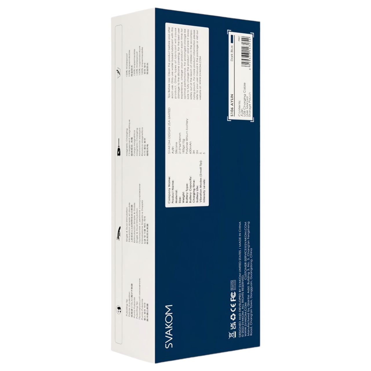 Svakom Aylin - akkus, pulzáló csiklókaros vibrátor (kék) Svakom Aylin - akkus, pulzáló csiklókaros vibrátor (kék)