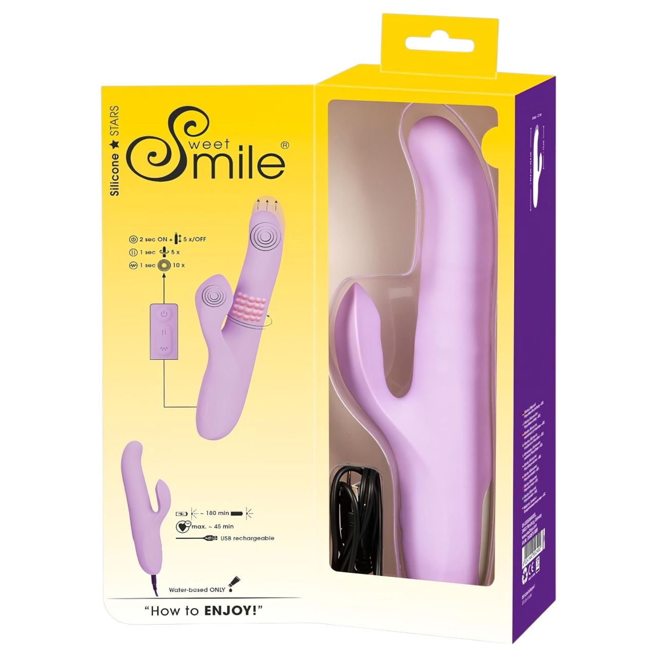 SMILE Thrusting - csiklókaros, forgó-lökő vibrátor (lila) SMILE Thrusting - csiklókaros, forgó-lökő vibrátor (lila)