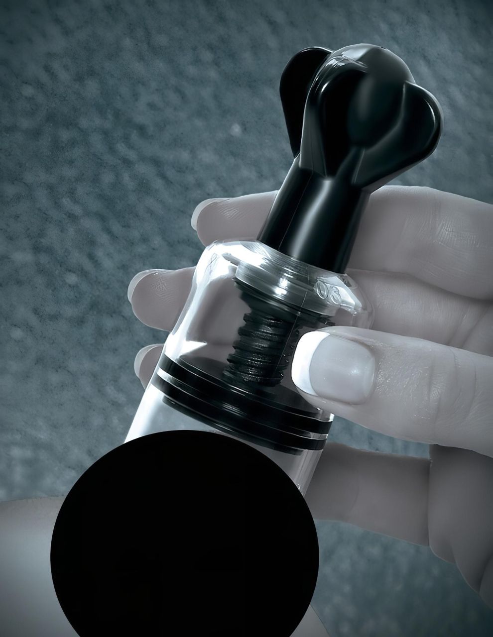 Fetish Super Suckers - mellbimbó szívó pumpa (fekete-átlátszó) Fetish Super Suckers - mellbimbó szívó pumpa (fekete-átlátszó)