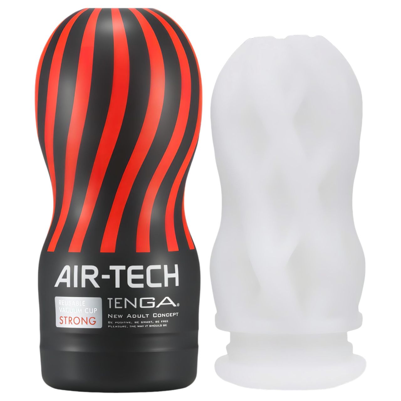 TENGA Air Tech Strong - textúrált maszturbátor (fehér) TENGA Air Tech Strong - textúrált maszturbátor (fehér)