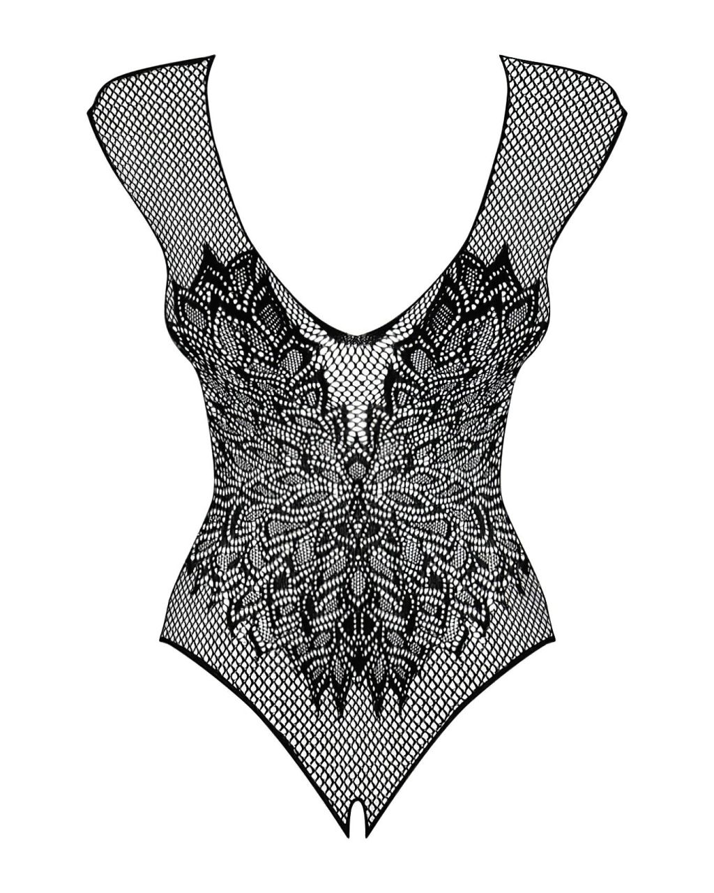 Obsessive B112 - angyal szárnyas, necc nyitott body (fekete) Obsessive B112 - angyal szárnyas, necc nyitott body (fekete)