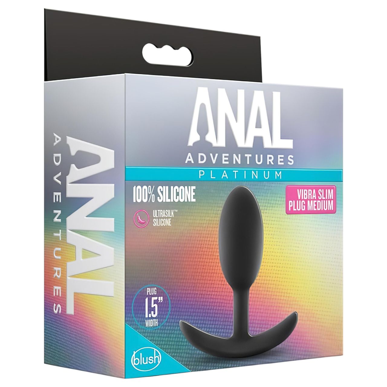 Anal Adventures Platinum M - anál plug - fekete (közepes) Anal Adventures Platinum M - anál plug - fekete (közepes)