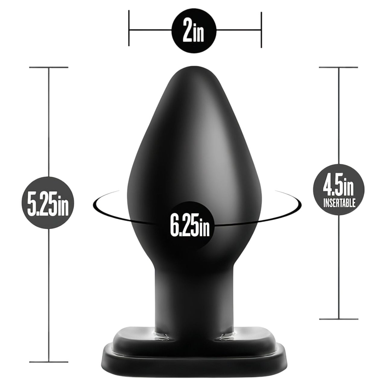 Anal Adventures XL - extra nagy anál plug (fekete) Anal Adventures XL - extra nagy anál plug (fekete)