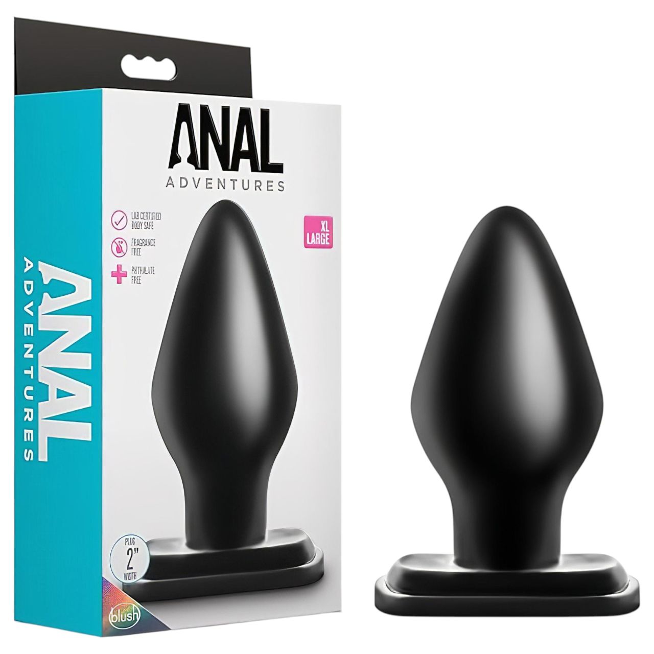 Anal Adventures XL - extra nagy anál plug (fekete) Anal Adventures XL - extra nagy anál plug (fekete)