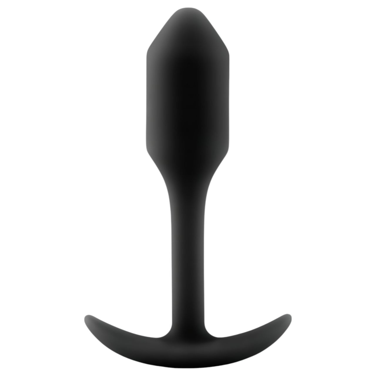 b-vibe Snug Plug 1 - anál plug belső súllyal (55g) - fekete b-vibe Snug Plug 1 - anál plug belső súllyal (55g) - fekete