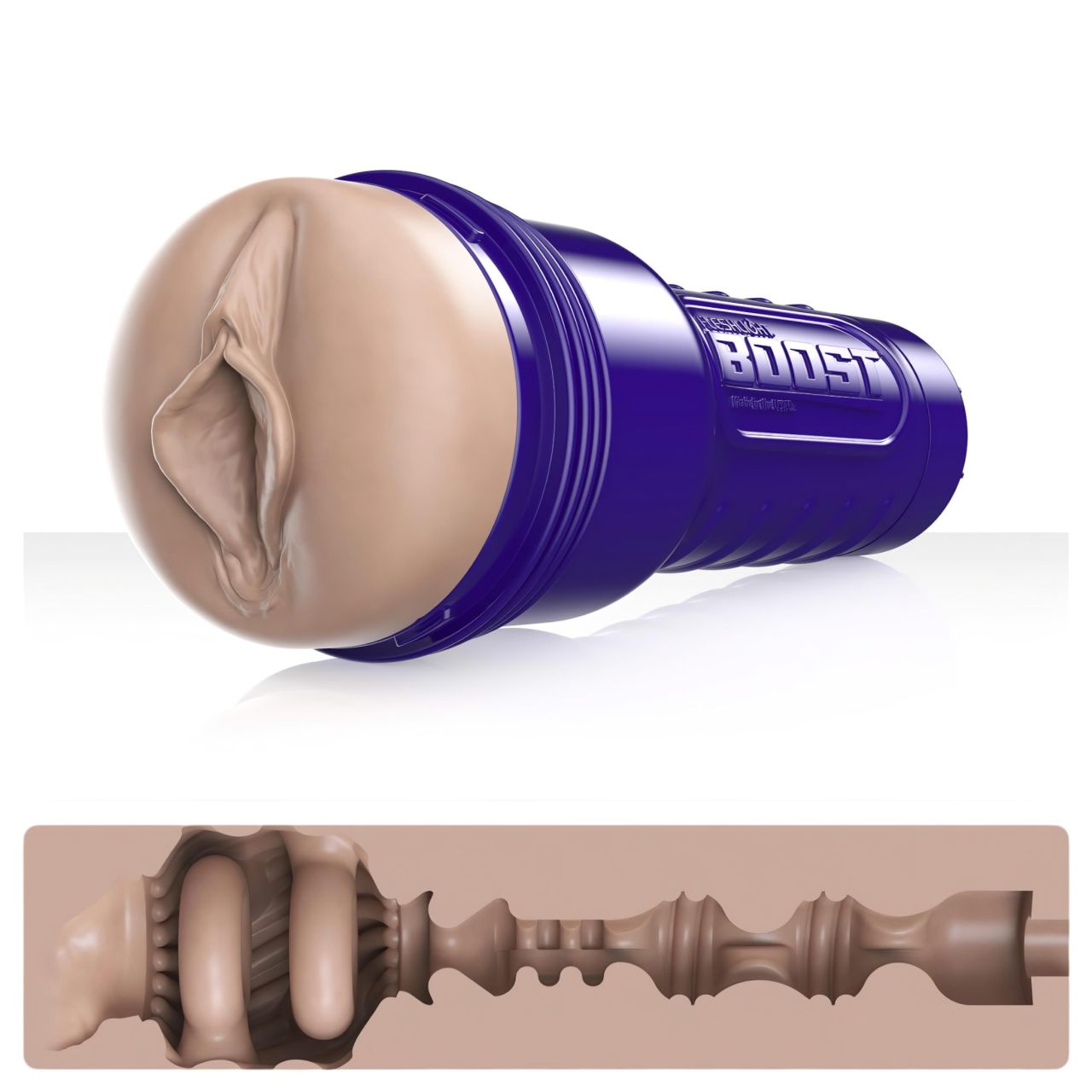 Fleshlight Boost Bang - élethű műpunci maszturbátor (natúr) Fleshlight Boost Bang - élethű műpunci maszturbátor (natúr)