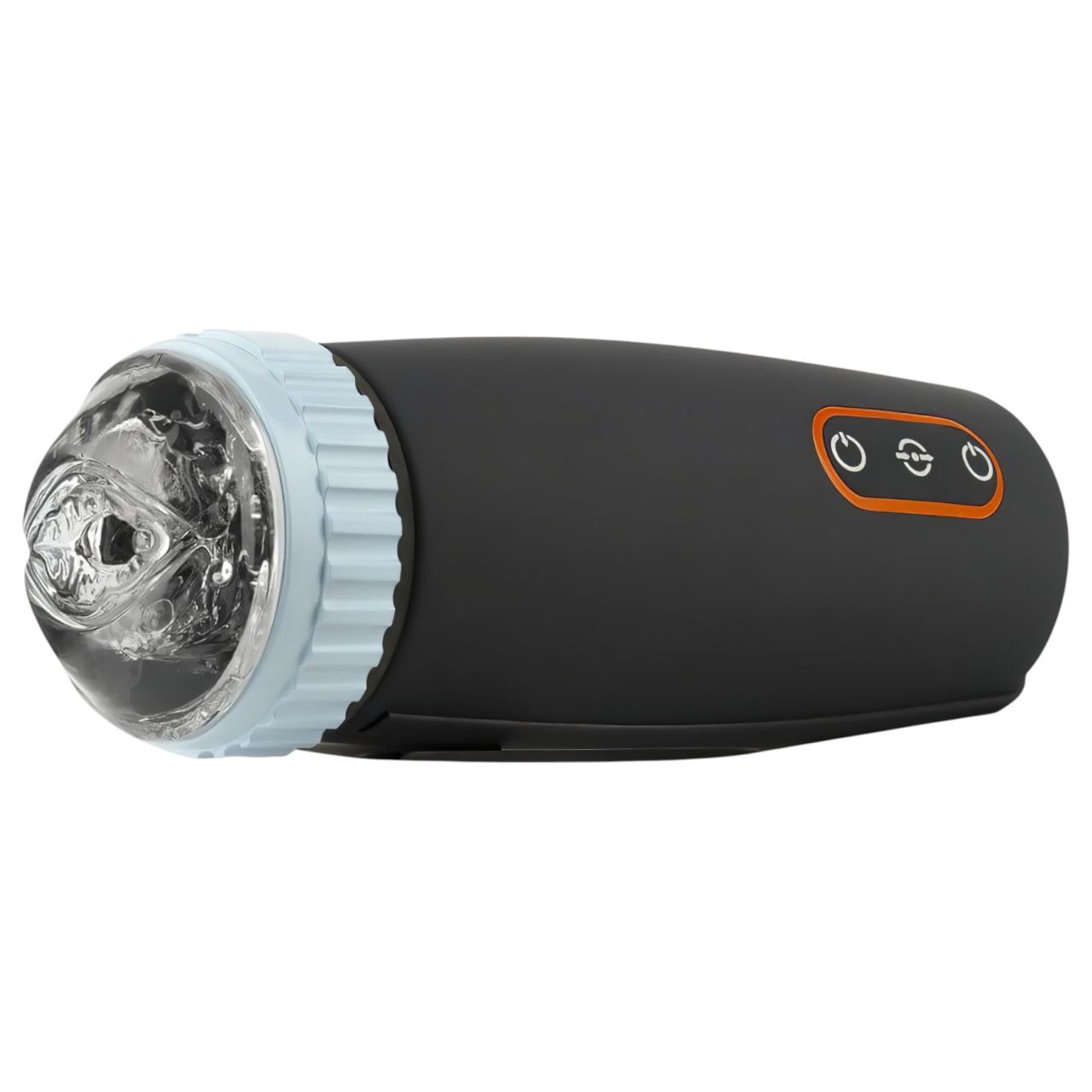 CRUIZR CM05 - akkus, lökő-szívó maszturbátor (fekete-kék) CRUIZR CM05 - akkus, lökő-szívó maszturbátor (fekete-kék)