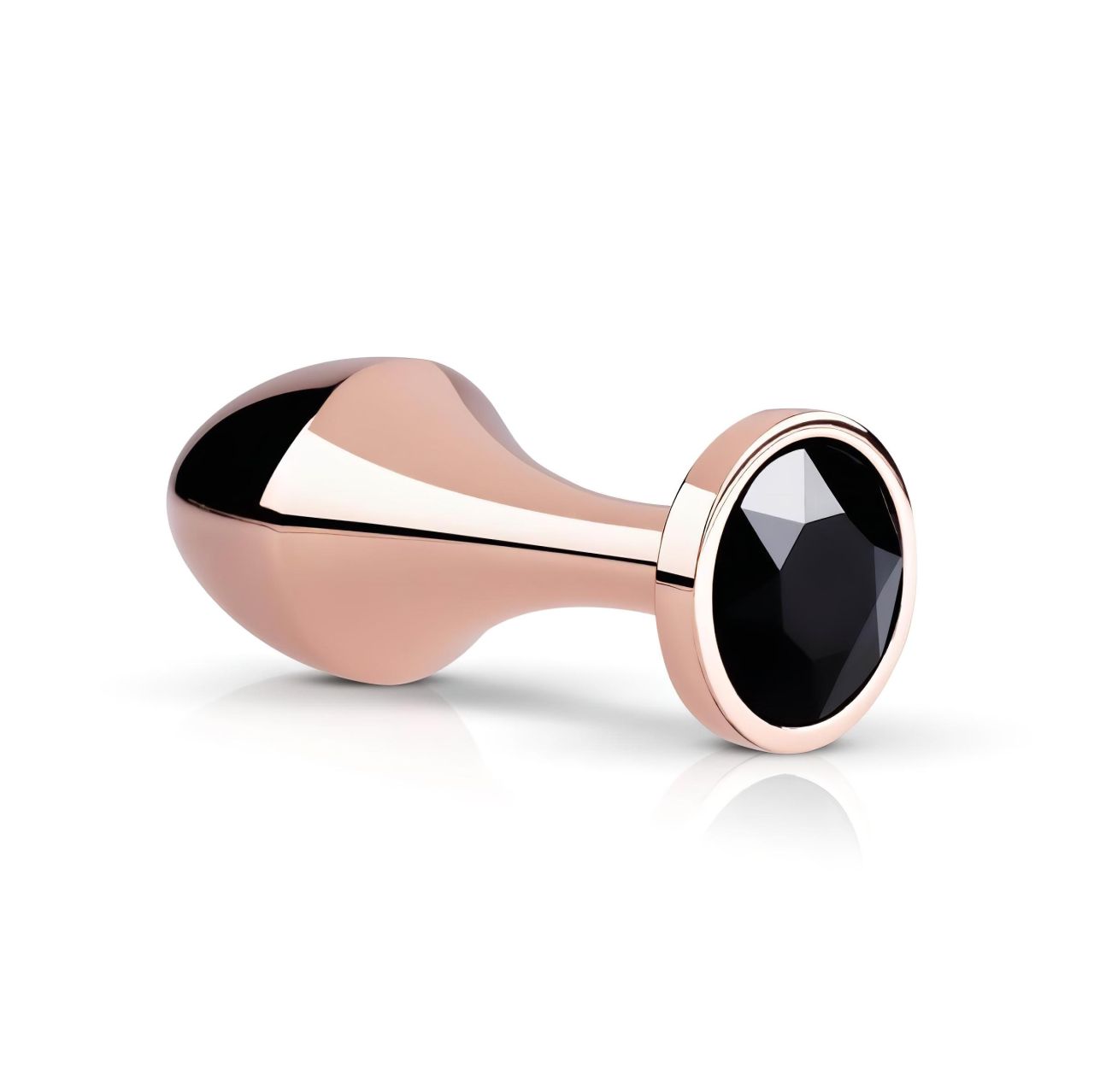 Rosy Gold Butt Plug - fekete köves anál plug (rosegold) Rosy Gold Butt Plug - fekete köves anál plug (rosegold)