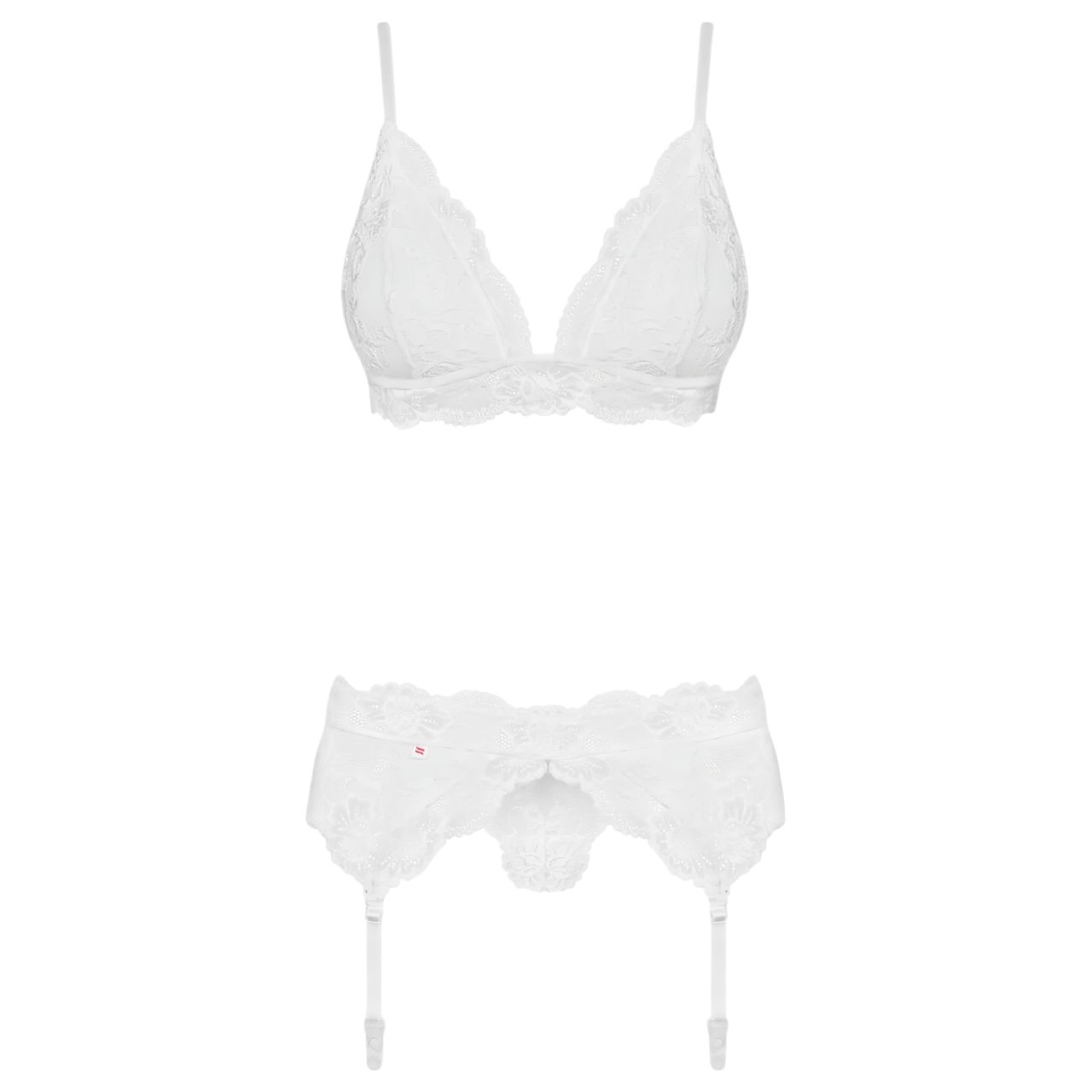 Obsessive 810-SEG-2 - csipke fehérnemű szett (fehér) Obsessive 810-SEG-2 - csipke fehérnemű szett (fehér)