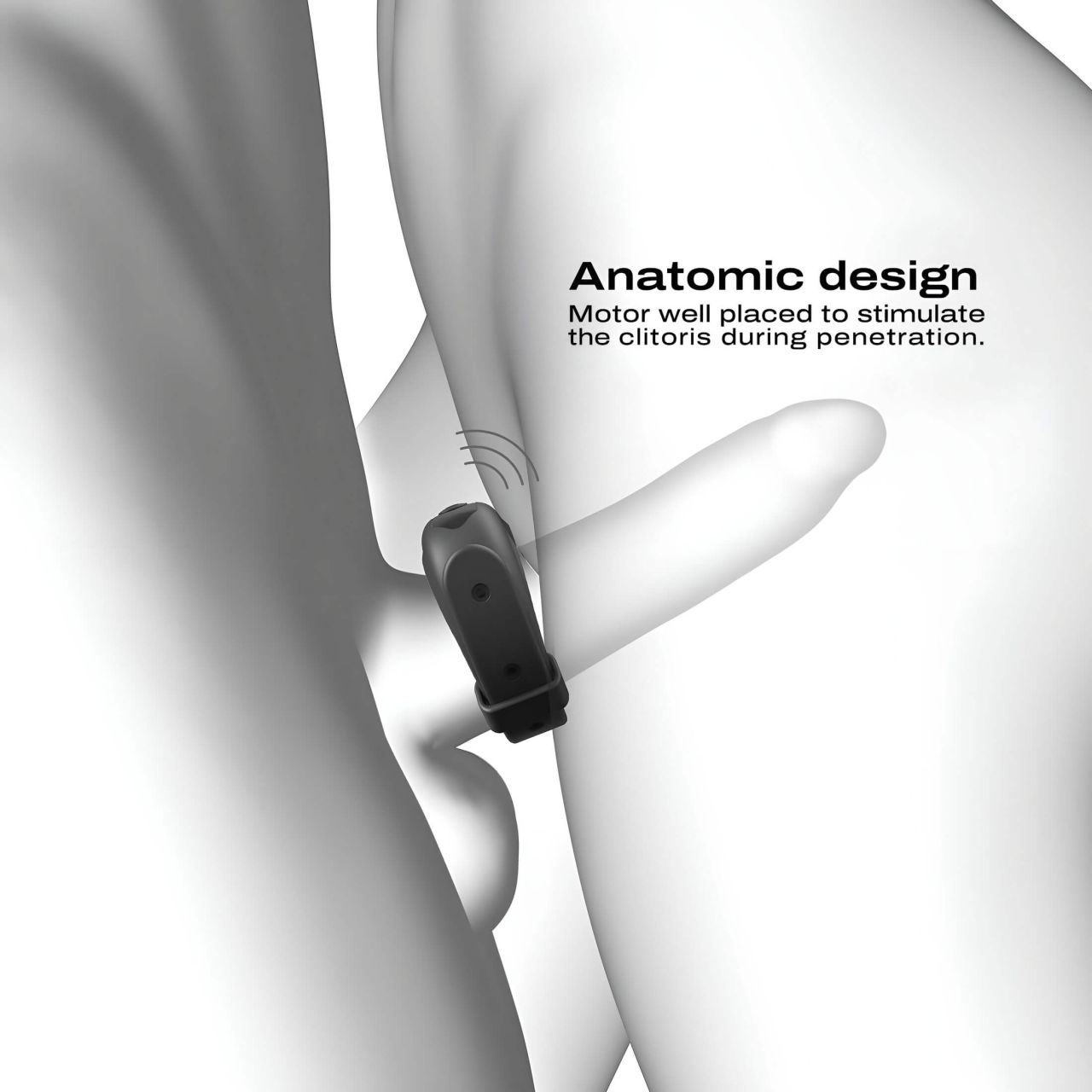 / Dorcel - vibrációs, állítható péniszgyűrű (fekete) / Dorcel - vibrációs, állítható péniszgyűrű (fekete)