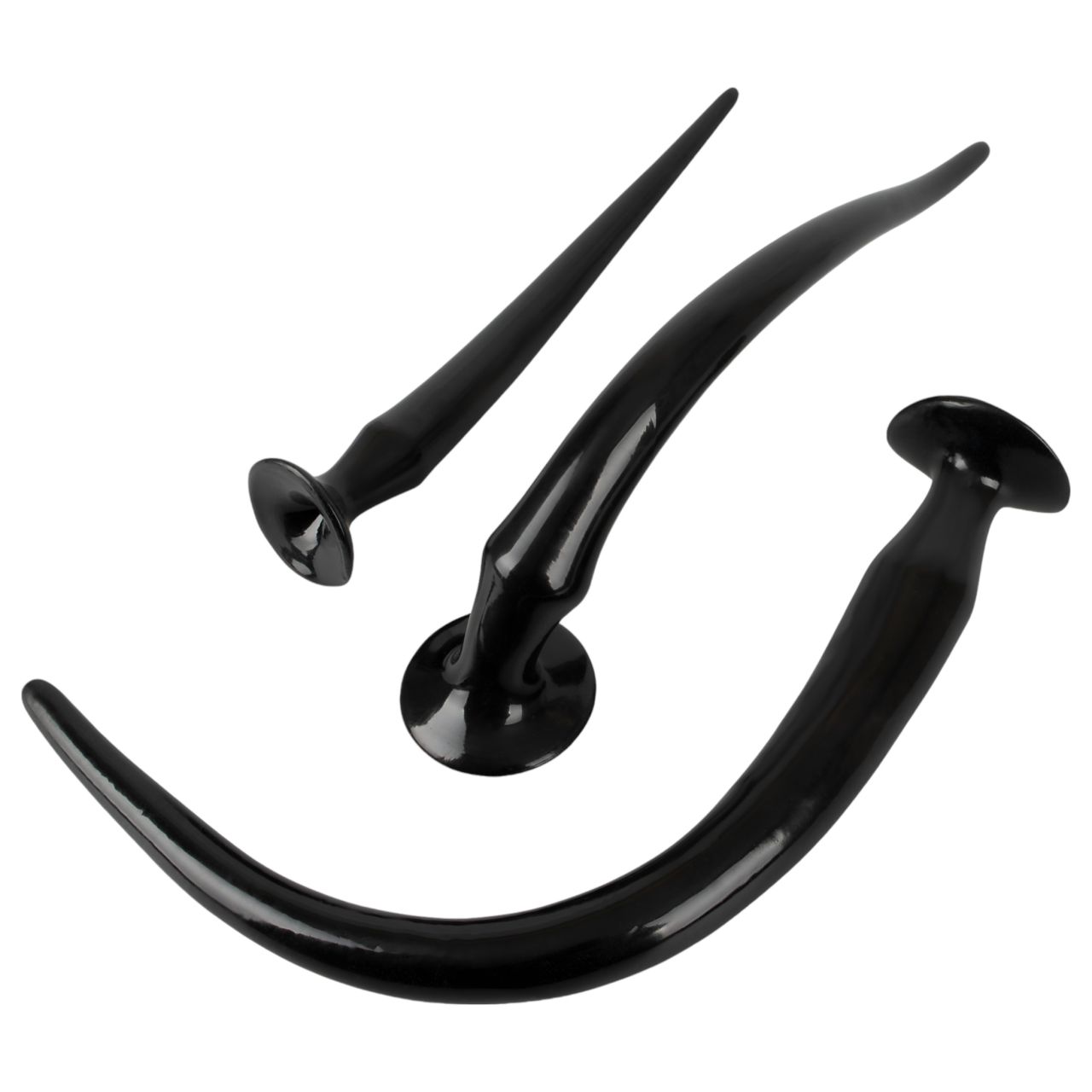 You2Toys - extra hosszú anál plug szett (3 részes) - fekete You2Toys - extra hosszú anál plug szett (3 részes) - fekete