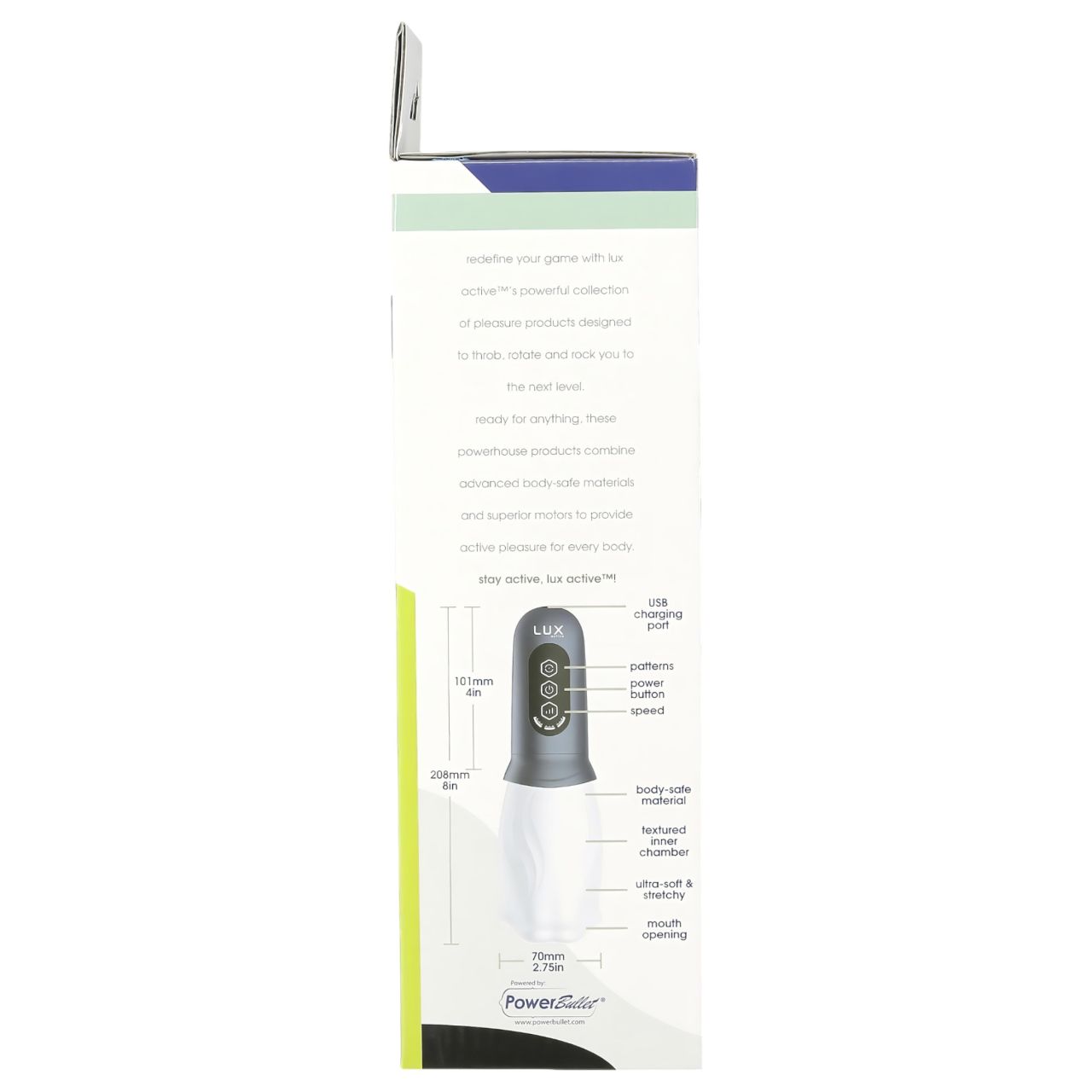 LUX Active First Class - forgó fejes maszturbátor (fehér-szürke) LUX Active First Class - forgó fejes maszturbátor (fehér-szürke)