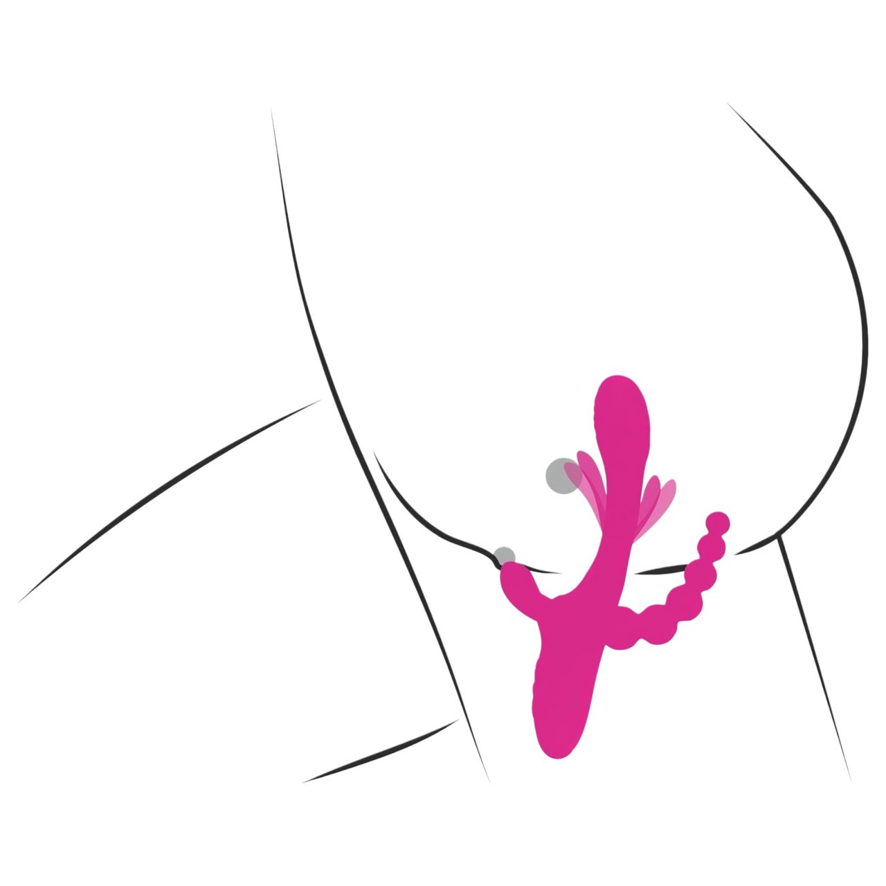 SMILE - tripla karos, nyelves vibrátor (pink) SMILE - tripla karos, nyelves vibrátor (pink)