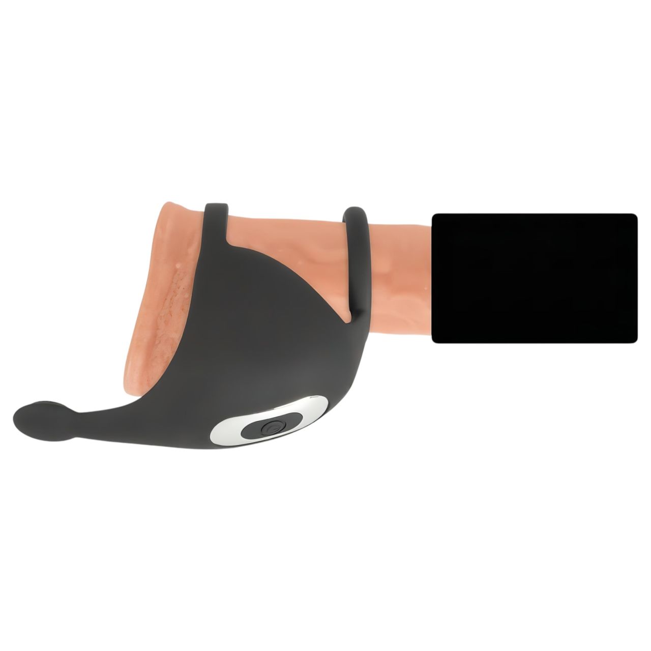 Rebel - akkus, péniszgyűrű és here vibrátor (fekete) Rebel - akkus, péniszgyűrű és here vibrátor (fekete)