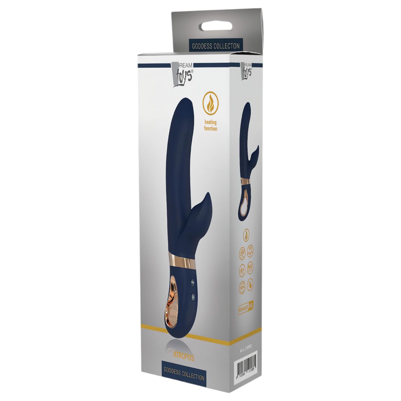 Dream Toys Atropos - akkus, melegítő vibrátor (kék) Dream Toys Atropos - akkus, melegítő vibrátor (kék)